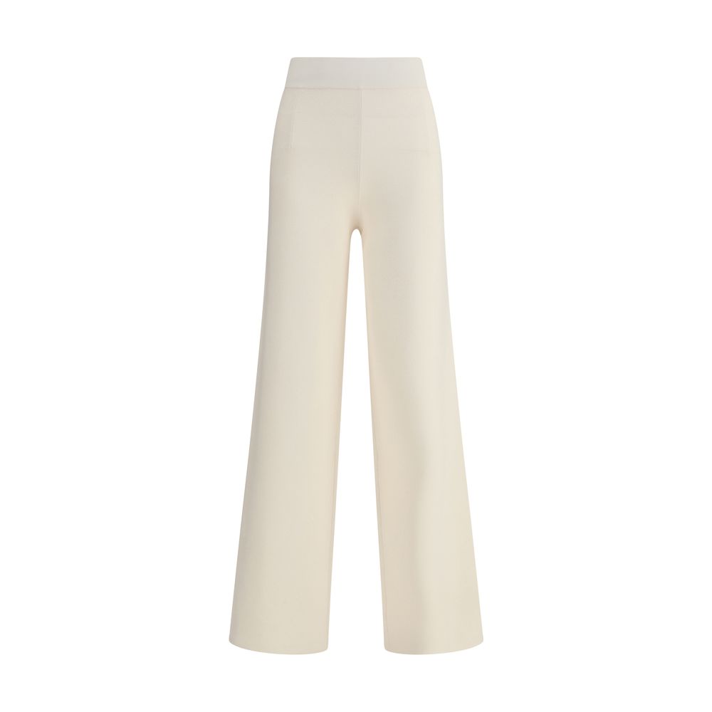 Max Mara Cream Viscose Casual Pants