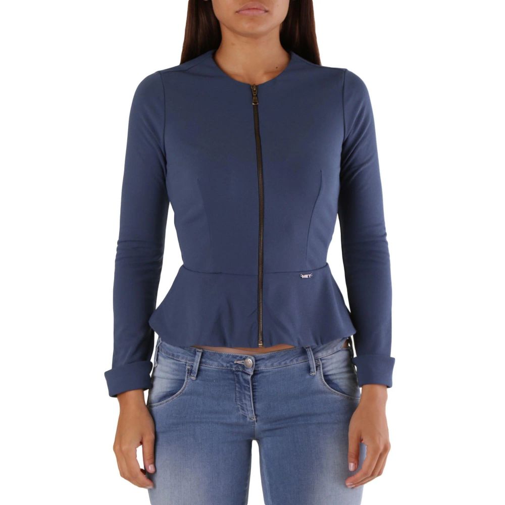 Met Blue Polyamide Shell Jacket1728,67400106144,Blue,Clothing,Jackets & Coats - Clothing,Met,New with tags,S,Shell Jackets - Jackets & Coats - Clothing,Women