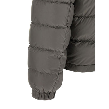 Moncler Gray Polyamide Full-Length Jacket