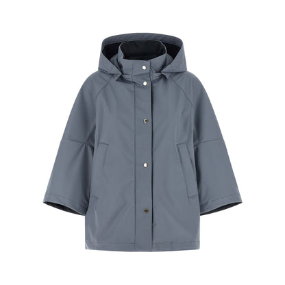 MooRER Blue Polyester Shell Jacket