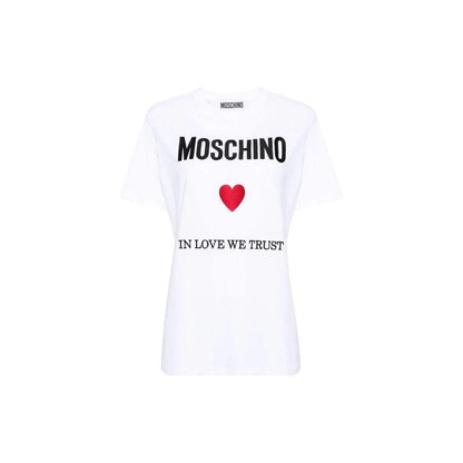 Moschino Couture White Cotton T-Shirt
