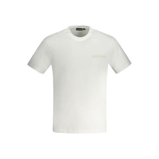 Napapijri White Cotton Men's T-Shirt