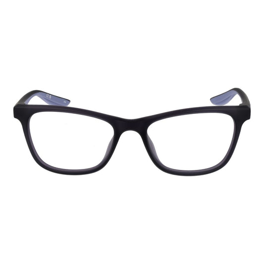 Nike Purple Women Glasses Frame, full-rim cat eye design, stainless steel with demo lenses, size 52-17-140.