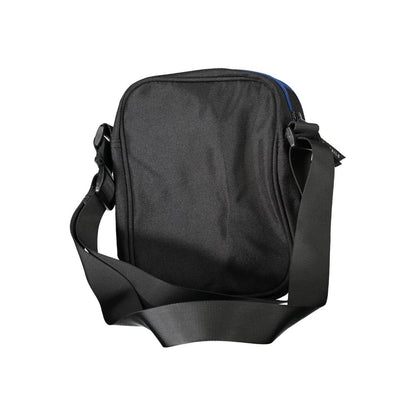 North Sails Black Polyester Men Shoulder Bag with adjustable strap and multiple compartments, stylish and functional design.