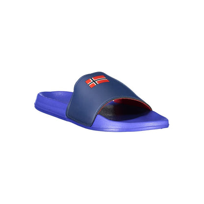 Norway 1963 Blue Plastic Men Sandal with vibrant design and logo