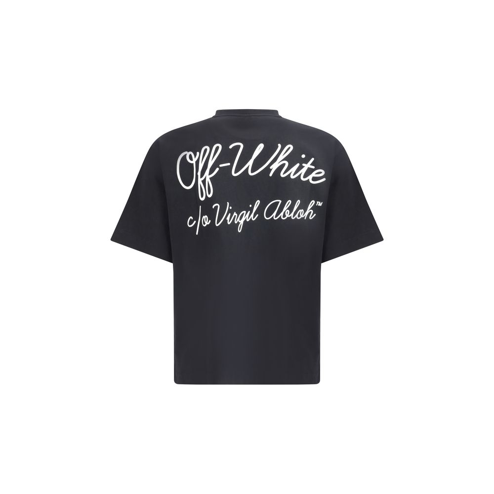 Off-White Black Cotton T-Shirt