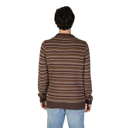 Only & Sons Brown Cotton Sweatshirt
