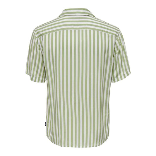 Only & Sons Only & Sons Green Viscose Shirt ON-10275700148-IT44 | S 1728,71956299936,Clothing,Green,IT44 | S,Men,Men - Clothing,New with tags,Only & Sons,Shirts - Men - Clothing