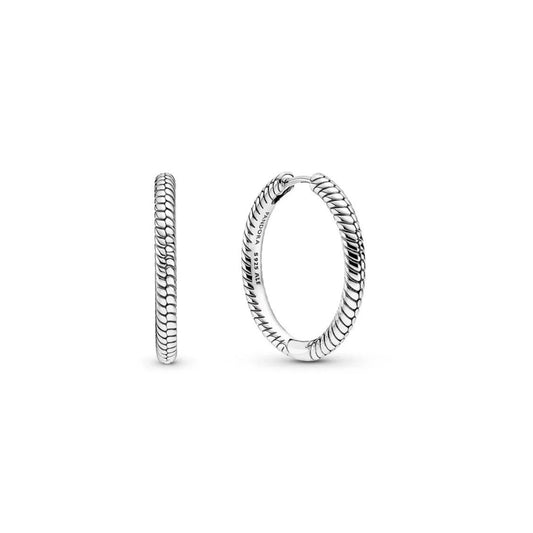 PANDORA JEWELRY Mod. MOMENTS HEART HOOP EARRINGS