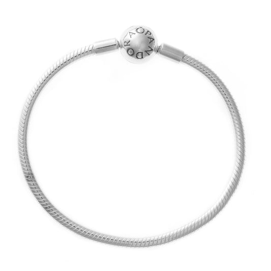 PANDORA Mod. MOMENTS SNAKE CHAIN BRACELET WITH BALL CLASP