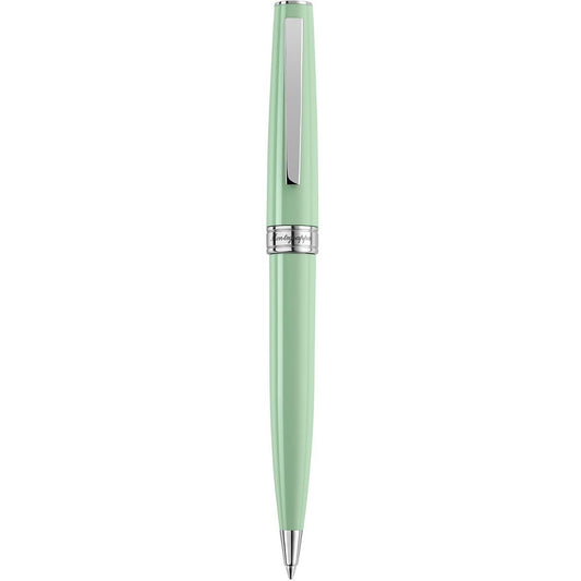 PENNE MONTEGRAPPA MOD. ISA1RBAG elegant green pen with silver accents.
