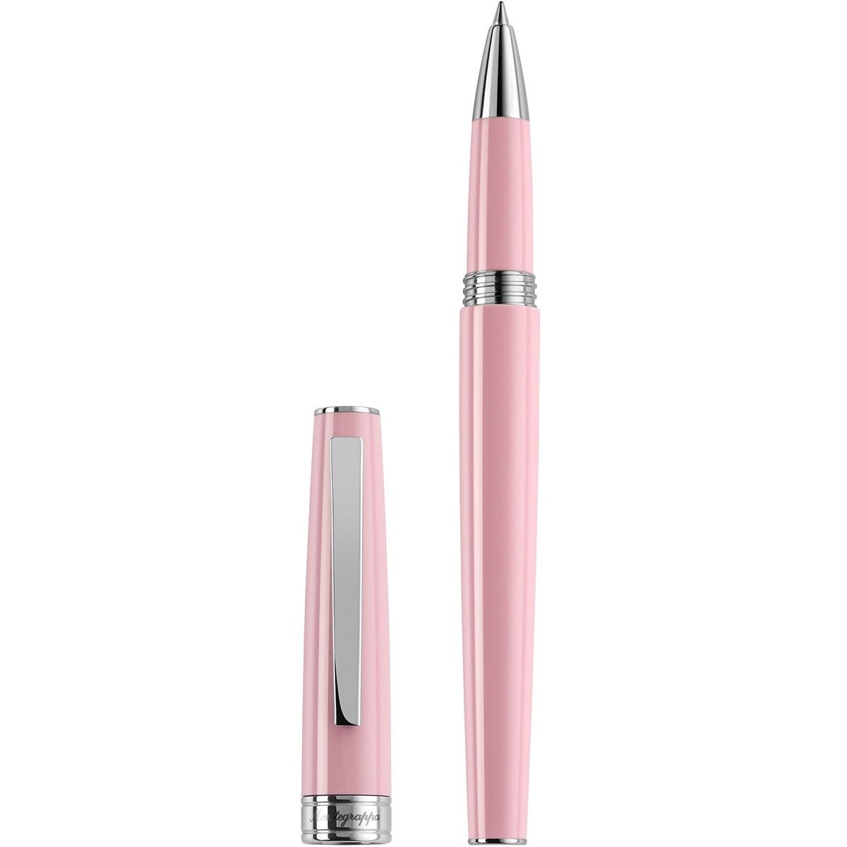 PENNE MONTEGRAPPA MOD. ISA1RRAS - Elegant pink pen with metallic highlights.
