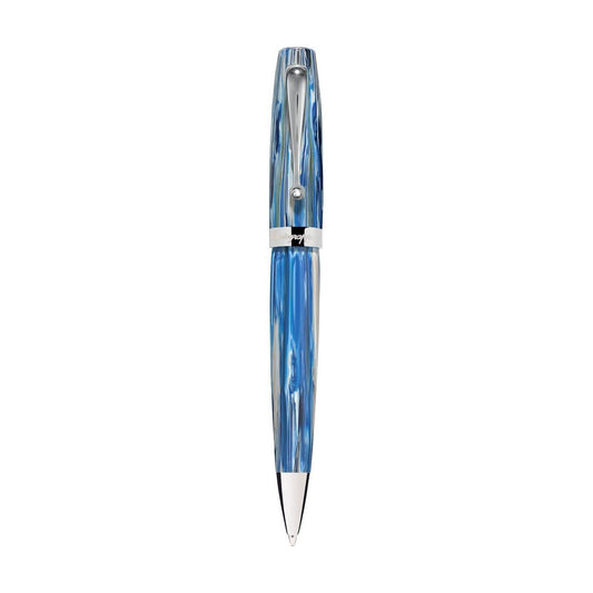 PENNE MONTEGRAPPA MOD. ISMIABI2 in blue and silver finish on white background