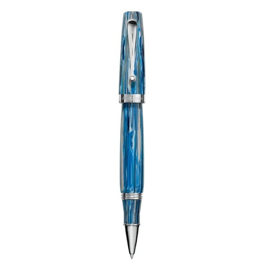 PENNE MONTEGRAPPA MOD. ISMIARI2 blue pen with silver accents