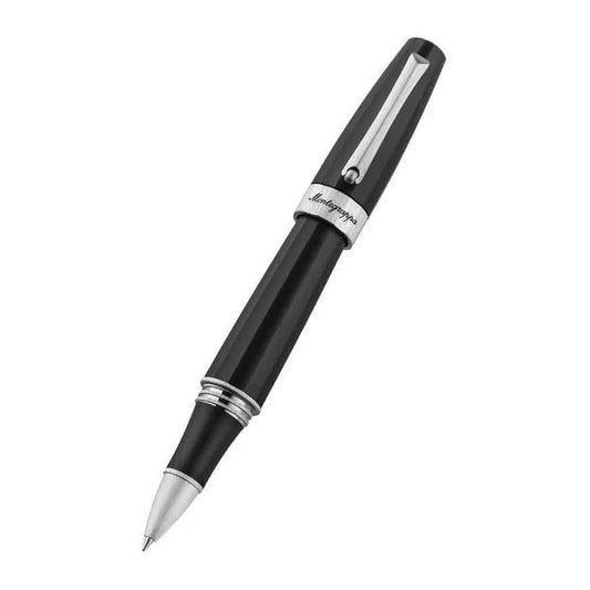 PENNE MONTEGRAPPA MOD. ISNGRRAC black pen with silver accents, luxury writing instrument