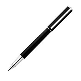 PENNE S-T- DUPONT MOD. 142326 black luxury pen with silver accents