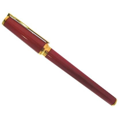 PENNE S-T- DUPONT MOD. 450286 luxury pen in red with gold accents