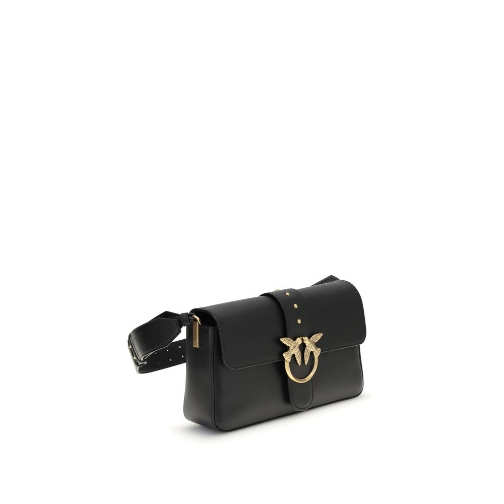 PINKO Black Calf Leather Bos Taurus Wallet