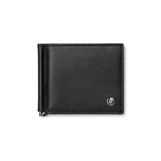 PORTAFOGLIO MONTEGRAPPA MOD. IC00WA02 black leather wallet with logo
