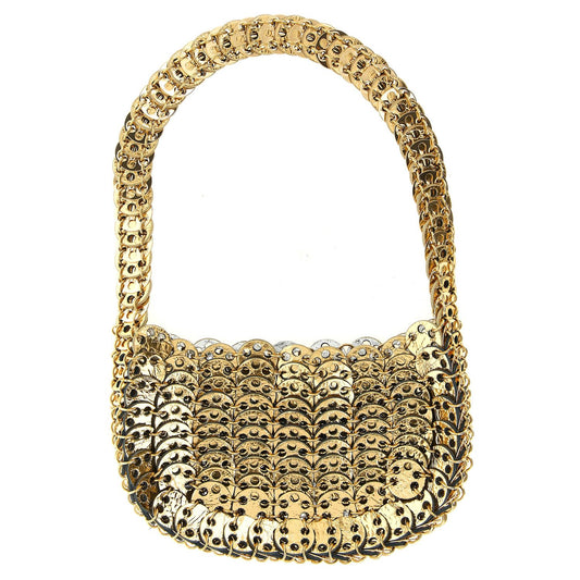 Paco Rabanne Multicolor Calfskin Moon Flip Reversible Shoulder Bag