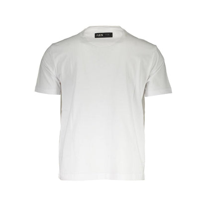 Plein Sport White Cotton Mens TShirt with short sleeves featuring bold logo print for confident style, made in JO, crafted from premium cotton.