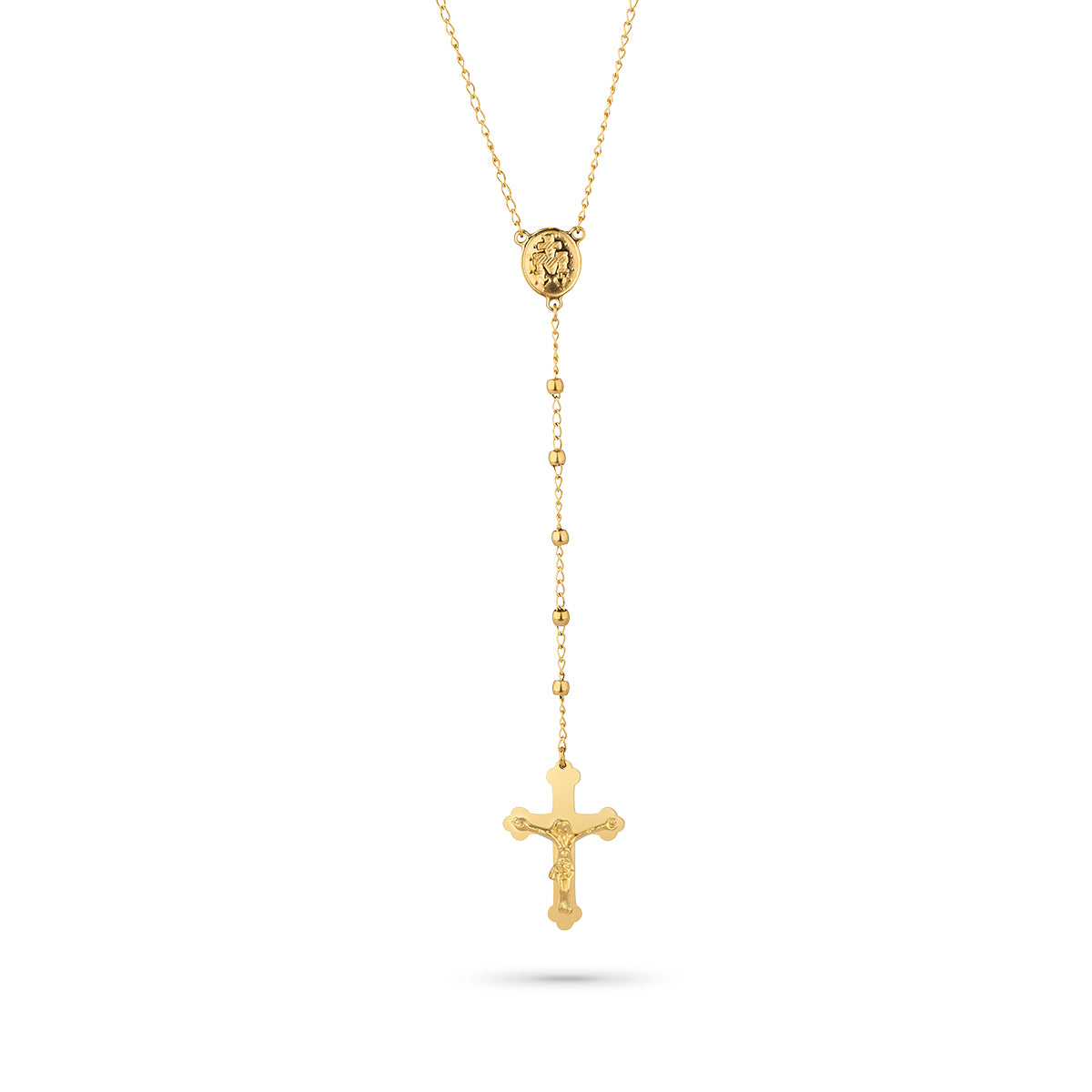 Gold necklace with a cross pendant - RADIANT JEWELS JEWELRY Mod. RH000319