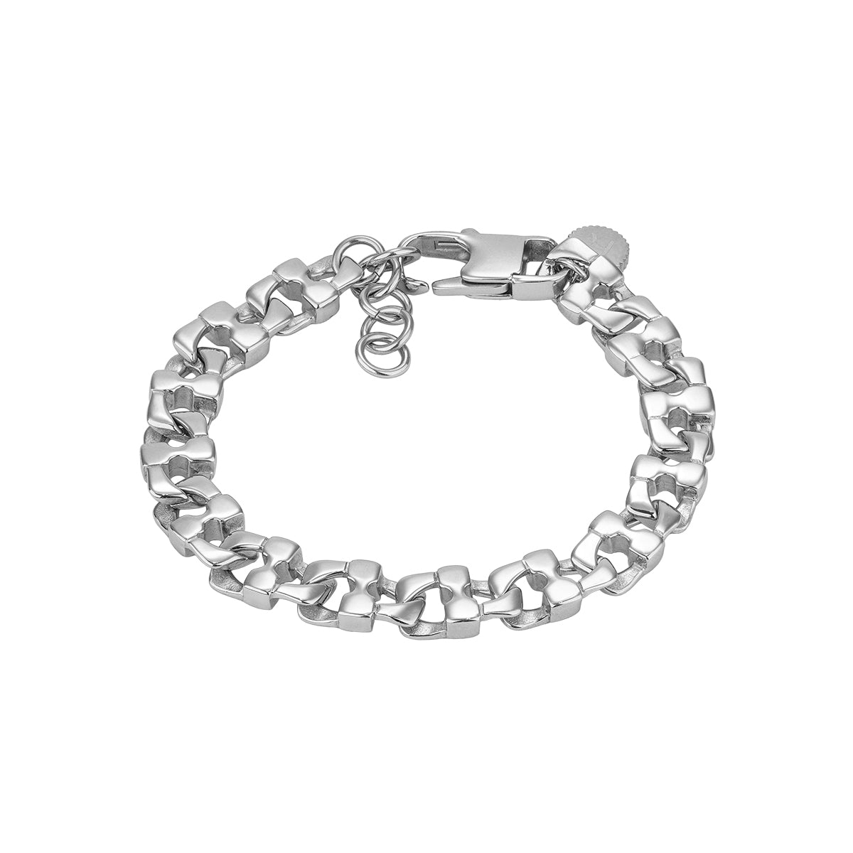 RADIANT JEWELS JEWELRY Mod. RH000328 silver bracelet on white background.