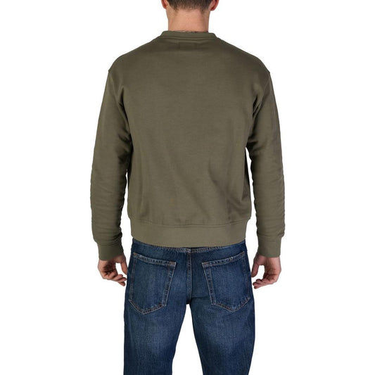 Refrigiwear Refrigiwear Green Cotton Sweater RE-15821200149-IT44 | S 1728,71956299936,Clothing,Green,IT44 | S,Men,Men - Clothing,New with tags,Refrigiwear,Sweaters - Men - Clothing