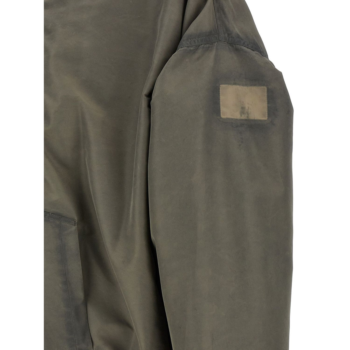 Rick Owens Gray Nylon Shell Jacket