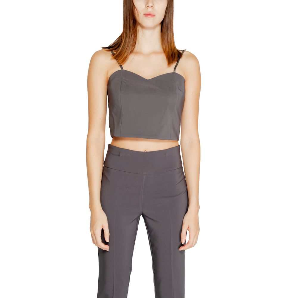 Rinascimento Gray Polyester Top