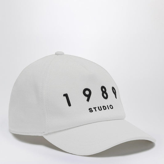 1989 STUDIO Striped baseball patch cap
