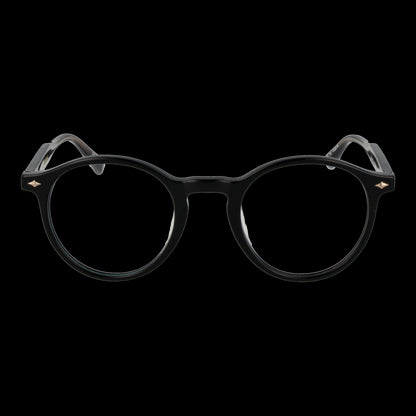 SCOTCH & SODA MOD. SS3039 54001 stylish lady's round black eyeglasses on a black background