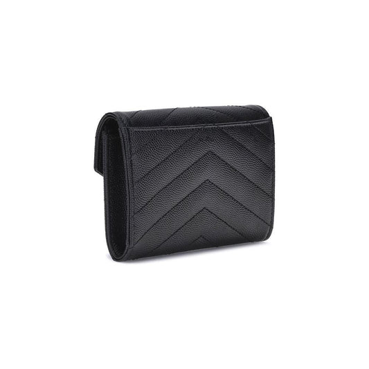 Saint Laurent Leather Wallet 1728,72470364320,Bags,Black,New with tags,Saint Laurent,Wallets - Women - Bags,Women,Women - Bags Saint Laurent SA414404BOW011000BB