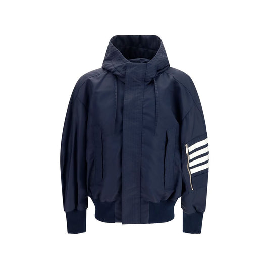 Thom Browne Black Cotton Shell Jacket