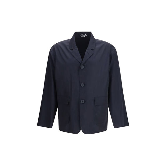 Thom Browne Blue Polyester Full-Length Jacket