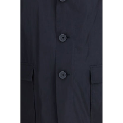 Thom Browne Blue Polyester Full-Length Jacket