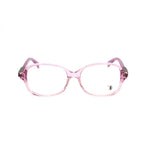 Tod's Multicolor Acetate Frames in pink with measurements 53/16/135mm, women's eyewear front view.