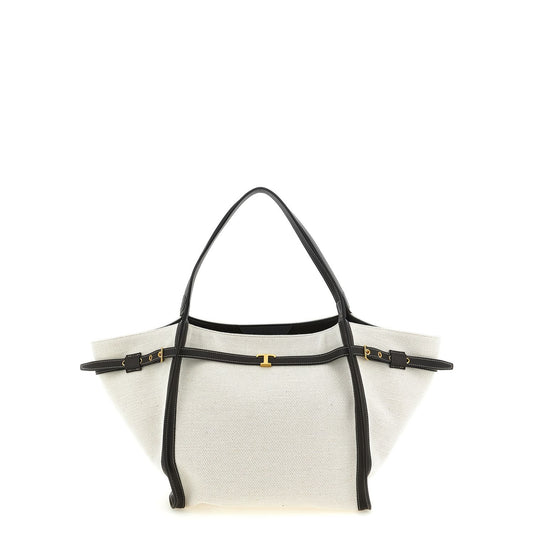 Tod's Multicolor Linen Tote Bag