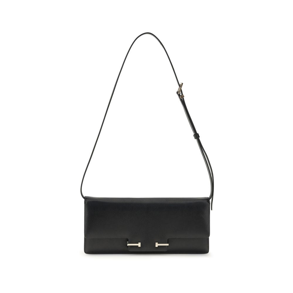 Tom Ford Black Leather Shoulder Bag
