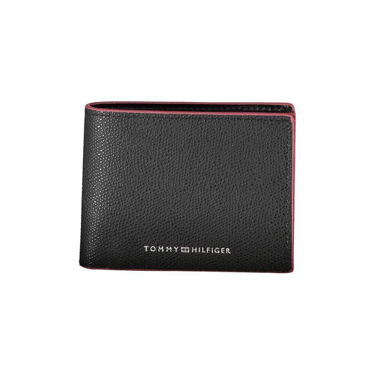 Tommy Hilfiger Elegant Leather Bifold Wallet with Contrast Accents 1728,67403481248,Bags,Black,Men,Men - Bags,New with tags,Tommy Hilfiger,Wallets - Men - Bags Tommy Hilfiger TO-27517