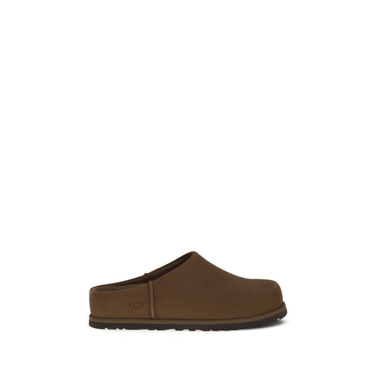UGG Brown Calf Leather Bos Taurus Clogs