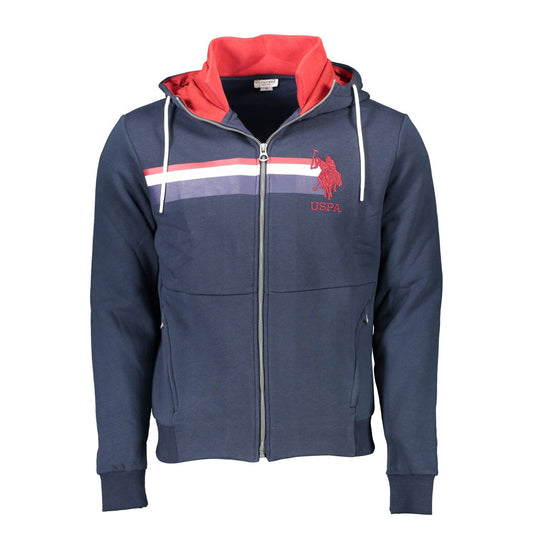 U.S. POLO ASSN. Blue Cotton Mens Sweater