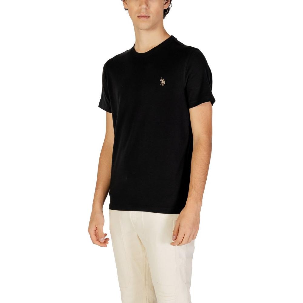 U.S. POLO ASSN. Black Cotton T-Shirt US-15717800009-IT48 | L