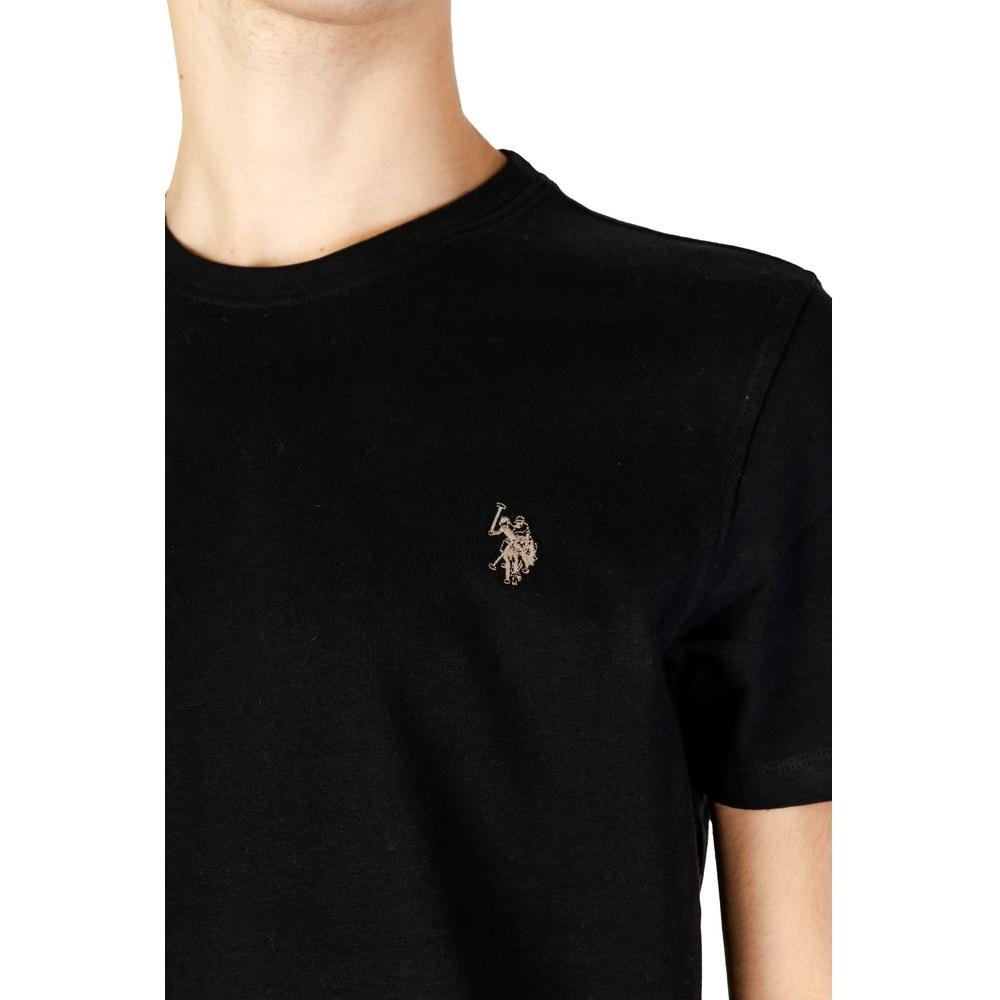 U.S. POLO ASSN. Black Cotton T-Shirt US-15717800009-IT48 | L