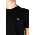 U.S. POLO ASSN. Black Cotton T-Shirt US-15717800009-IT48 | L
