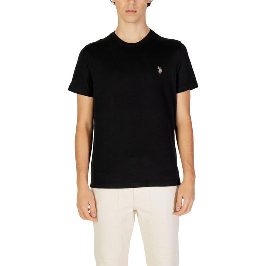 U.S. POLO ASSN. Black Cotton T-Shirt US-15717800009-IT48 | L