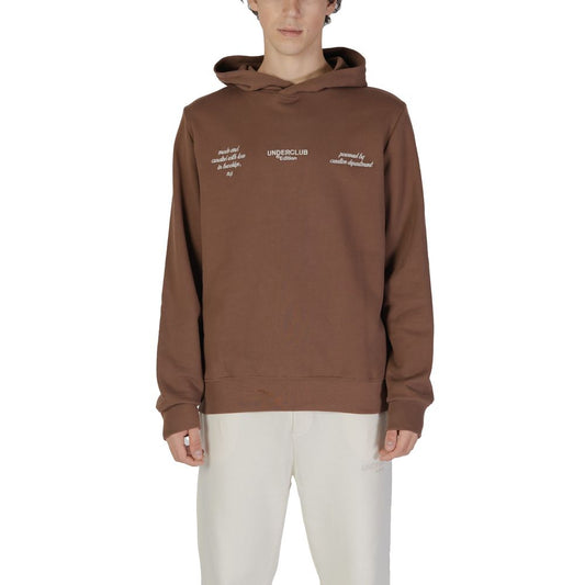 Underclub Brown Cotton Hoodie