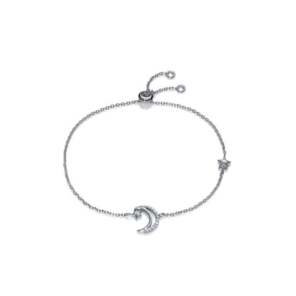 VICEROY JEWELS Mod. 4123P000-38 silver bracelet with moon and star charms, quartz analog, water resistant up to 5 ATM.