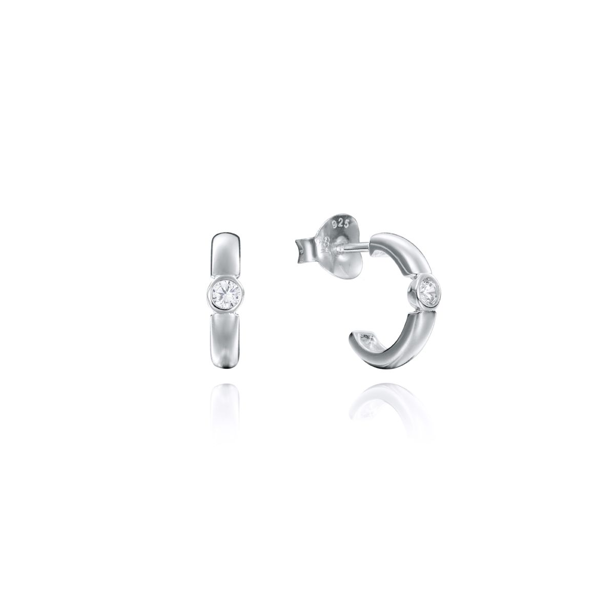Silver 925° earrings by VICEROY JEWELS Mod. 71036E000-38, quartz analog, 3 ATM water-resistant, in official box, 38mm case.