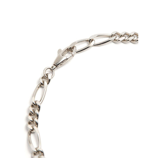 Valentino Garavani Ovalette Bracelet with silver-tone lobster claw fastening and VLogo Signature curb chain.